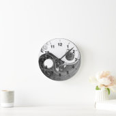 Horloge murale de Yin yang (Maison)