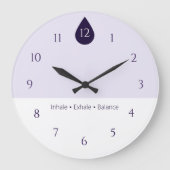 Horloge murale de Yoga Calme (Recto)