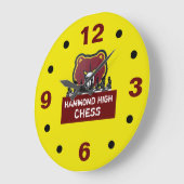 Horloge murale d'échecs de HAMMOND HIGH (Angle)