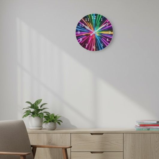 Horloge murale d'éclatement cosmique