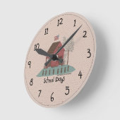 Horloge murale d'école de campagne (Angle)