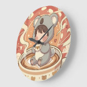 Horloge murale décorative d'aventure Kawaii Chibi  (Angle)