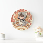 Horloge murale décorative d'aventure Kawaii Chibi  (Maison)