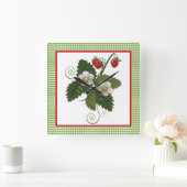 Horloge murale décorative de la fraise (Maison)