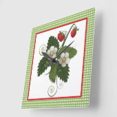 Horloge murale décorative en forme de fraise pour (Angle)