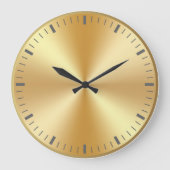 Horloge murale décorative en or élégante (Recto)