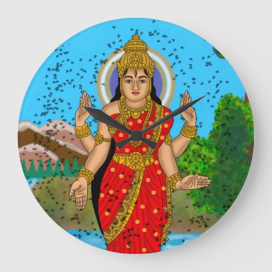 Horloge murale déesse Bhramari (Recto)