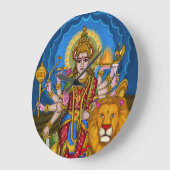 Horloge murale déesse Durga (Angle)