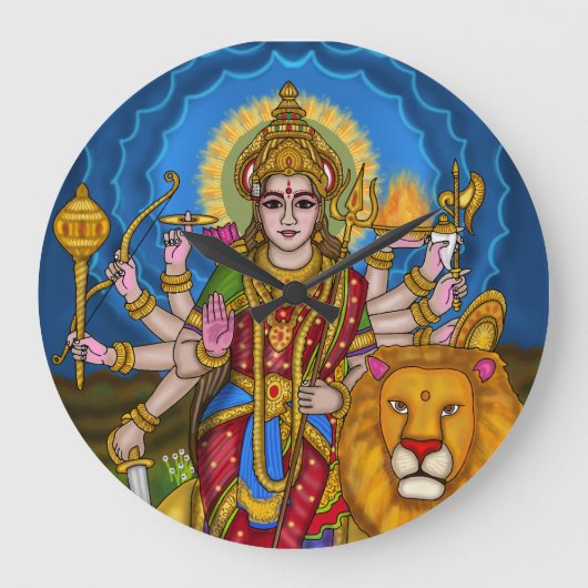 Horloge murale déesse Durga (Recto)