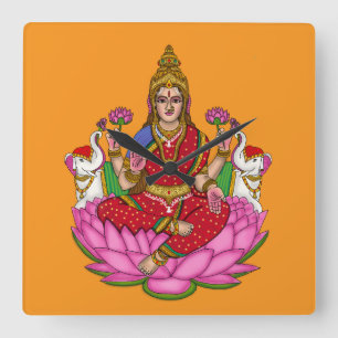 Horloge murale déesse Lakshmi