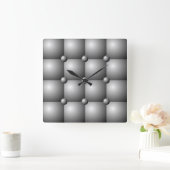 Horloge murale d'effet de coussin capitonnée par (Maison)