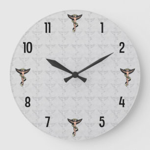 Horloge murale d'emblème de chiropractie