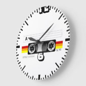 Horloge murale d'enregistreur à cassettes (Angle)