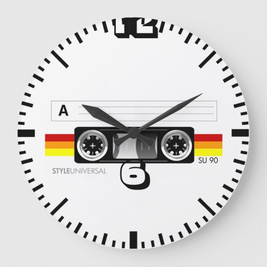 Horloge murale d'enregistreur à cassettes (Recto)