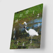 Horloge murale des aigrettes de chasse (Angle)