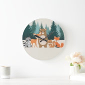 Horloge murale des animaux de bois (Maison)