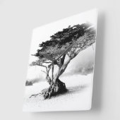 Horloge murale DES ARBRES DE PLAGE (Angle)