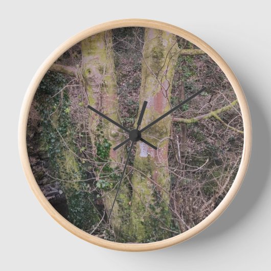 Horloge murale des arbres miroir (Recto)