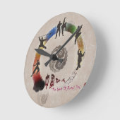 Horloge murale des arts martiaux (Angle)