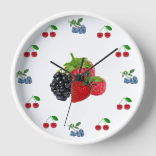 Horloge murale des baies mixtes