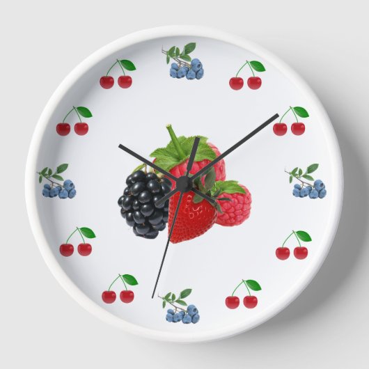 Horloge murale des baies mixtes (Recto)