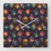 Horloge murale des Baubles de Noël (Recto)