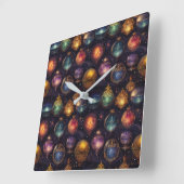 Horloge murale des Baubles de Noël (Angle)