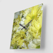 Horloge murale des bouquets de marguerite (Angle)