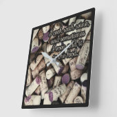 Horloge murale des cachets de vin (Angle)