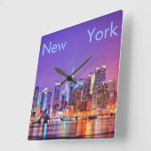 Horloge murale des Carrés de New York (Angle)