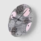 Horloge murale des cercles géométriques Abstraits (Angle)