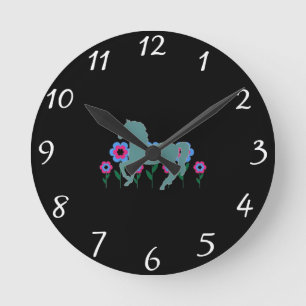 Horloge murale des chevaux
