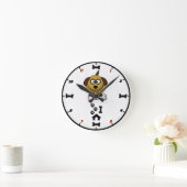Horloge murale des chiens et des os (Maison)