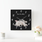 Horloge murale des chiots de Westie Westie Precie (Maison)
