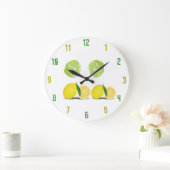 Horloge murale des citrons et des limites (Maison)