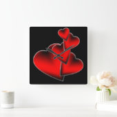 Horloge murale des Coeurs rouges (Maison)