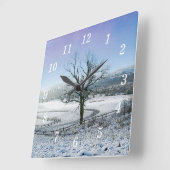 Horloge murale des collines d'Ozark couvertes de n (Angle)