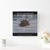 Horloge murale des commandements de mon meilleur (Maison)