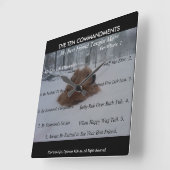 Horloge murale des commandements de mon meilleur (Angle)