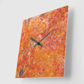 Horloge murale des couleurs de chute de l'arbre (Angle)