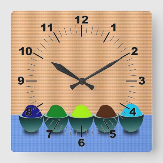 Horloge murale des coupes Icecream (Recto)