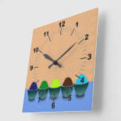 Horloge murale des coupes Icecream (Angle)