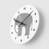 Horloge murale des éléphants (Angle)