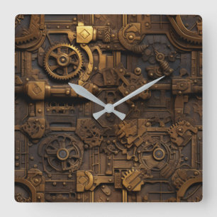 Horloge murale des engrenages Steampunk