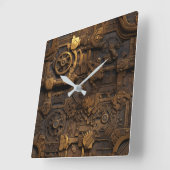 Horloge murale des engrenages Steampunk (Angle)
