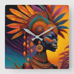 Horloge murale des femmes africaines