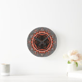Horloge murale des flammes de Kaleidoscope (Maison)