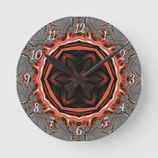 Horloge murale des flammes de Kaleidoscope (Recto)