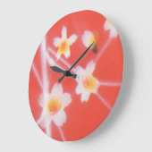 Horloge murale des fleurs asiatiques (Angle)