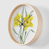 Horloge murale des fleurs de printemps (Angle)